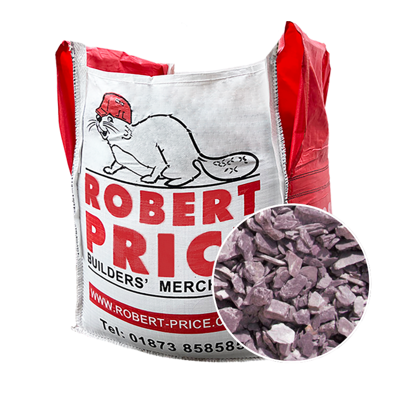 Chippings Plum Slate 40mm (Bulk Bag)