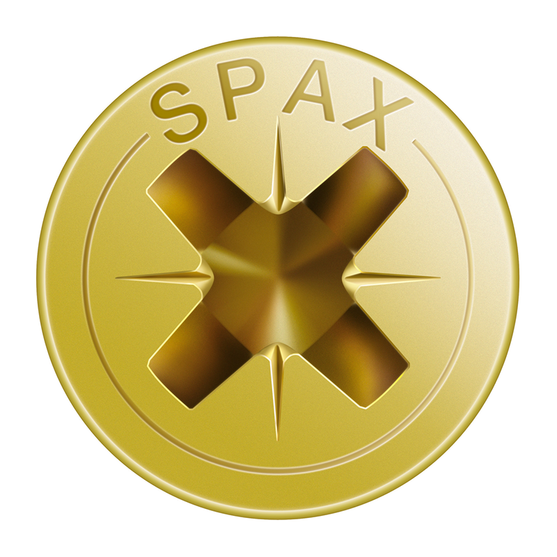 Spax YELLOX Pozi Z2 Universal Countersunk Screws 4mm x 60mm (100 Pack)