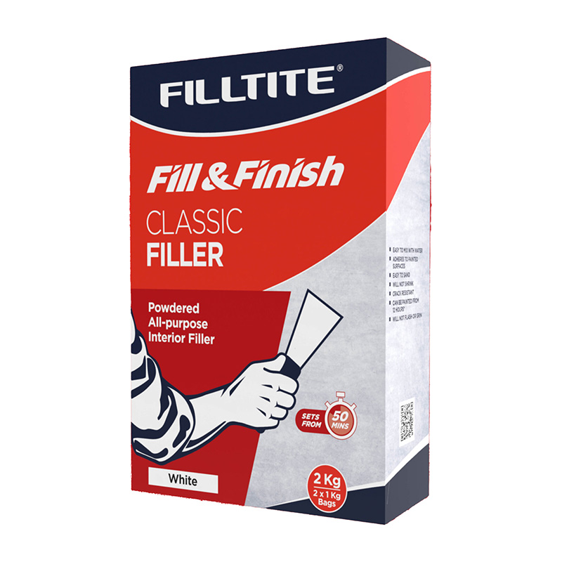 Filltite Fill & Finish Classic Filler White 2kg