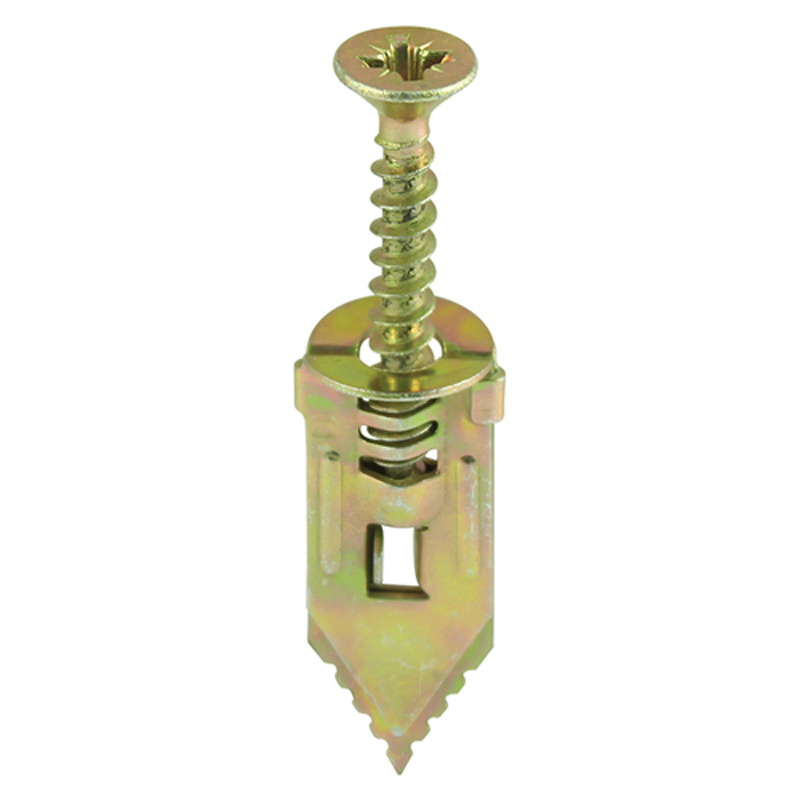 Hammer-In Fixings – PZ – Yellow – 4mm x 30mm (10 Pack)