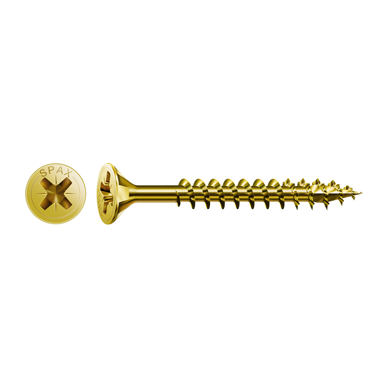Spax YELLOX Pozi Z2 Universal Countersunk Screws 4mm x 60mm (100 Pack)