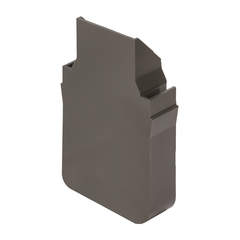 ACO Threshold Drain Slimline End Cap – Black Plastic