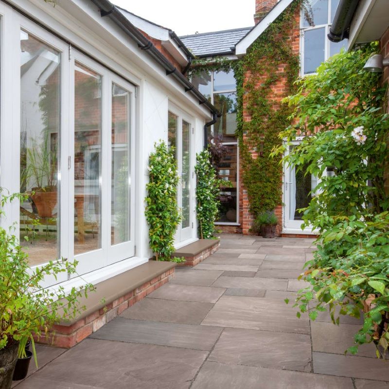 Marketstone Indian Sandstone Paving Slab Project Pack - Autumn Multi (20.93m²)