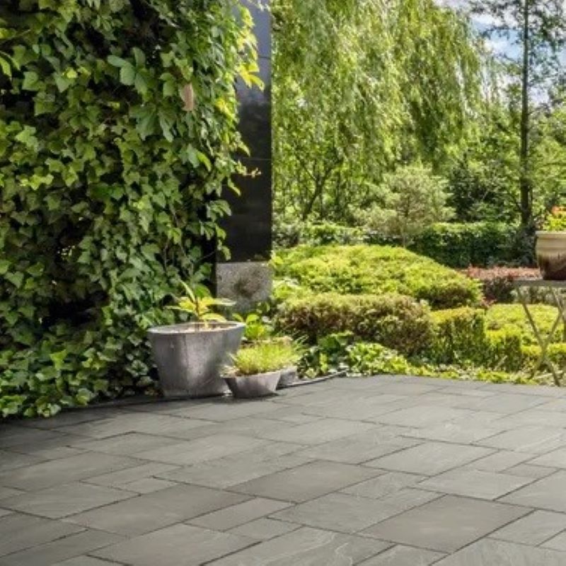 Marketstone Indian Sandstone Paving Slab Project Pack - Grey Multi (20.93m²)