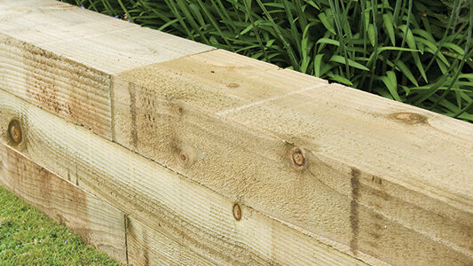 2.4m Green Treated Sleeper (100mm x 200mm)