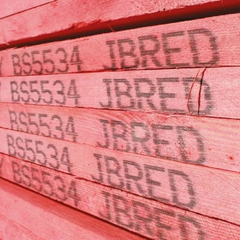 25mm x 50mm Sawn Treated Red Roofing Batten BS5534