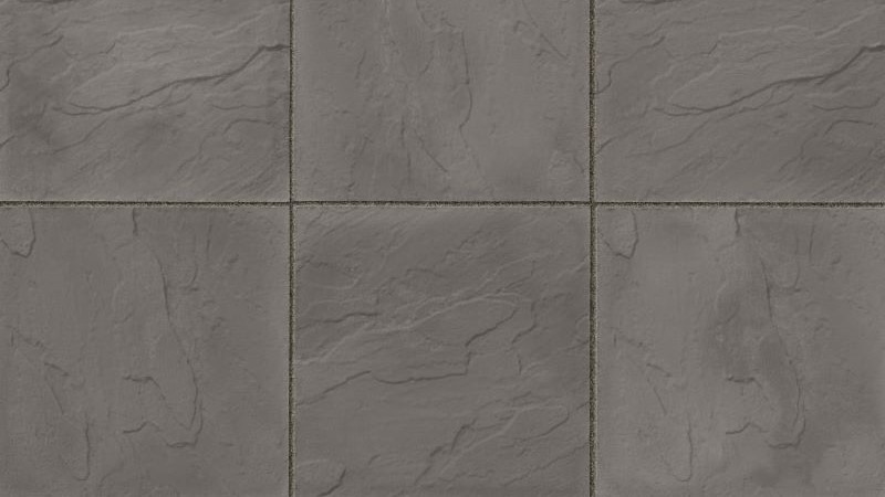Stonemarket Ryton Riven Utility Concrete Paving Slab – Charcoal (450mm x 450mm x 32mm)