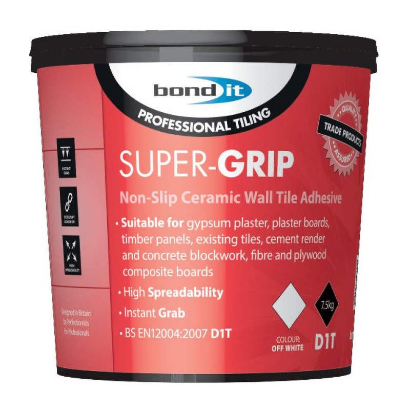 Bond It Super-Grip Non-Slip Tile Adhesive 7.5kg