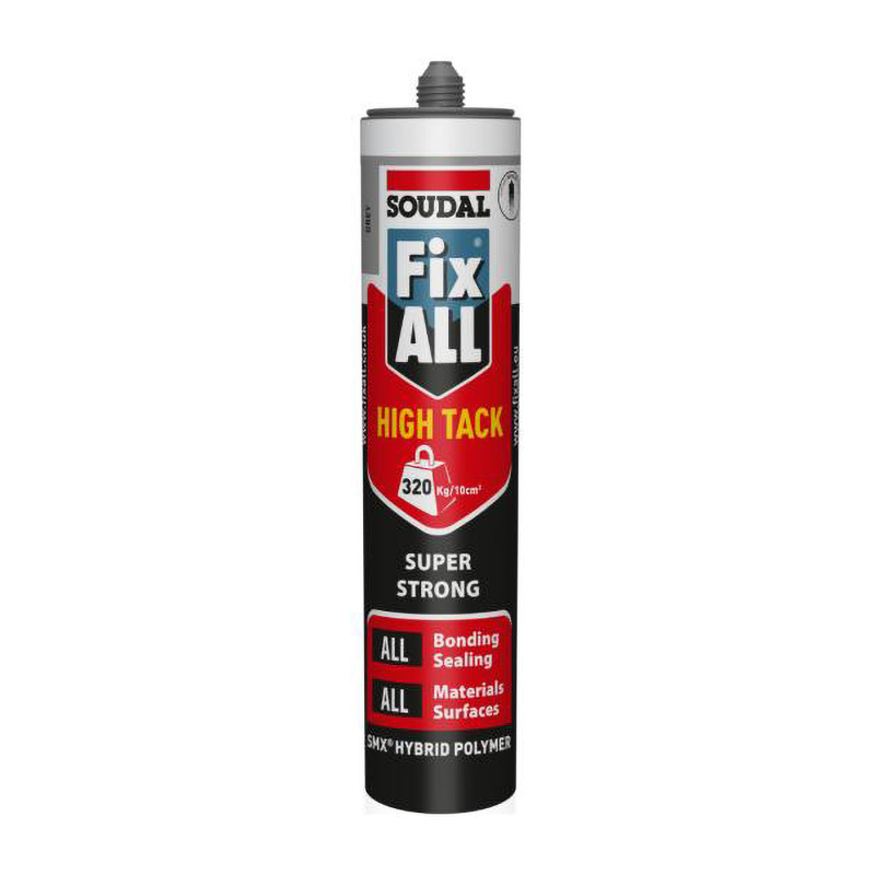 Soudal Fix All High Tack Adhesive & Sealant – Grey 290ml