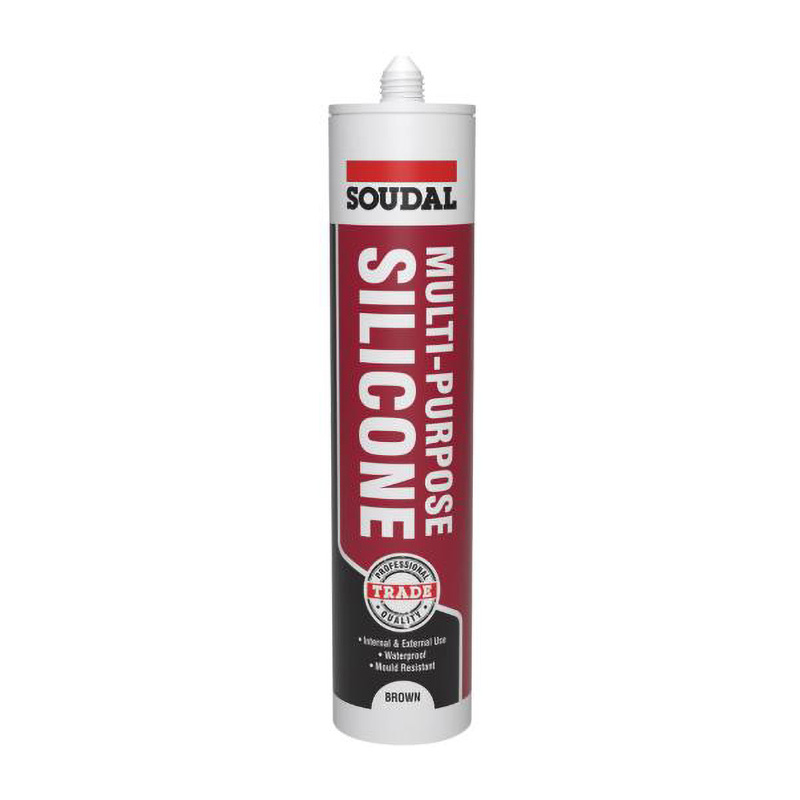 Soudal Trade Multi Purpose Silicone Sealant – Brown 270ml