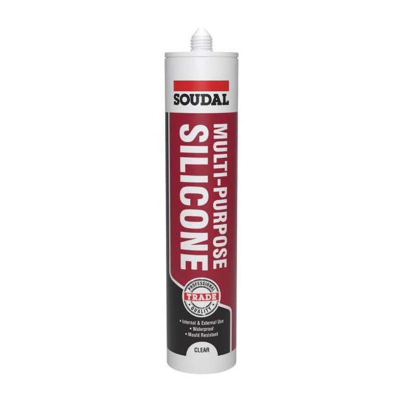 Soudal Trade Multi Purpose Silicone Sealant – Clear 270ml