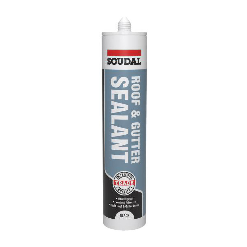 Soudal Roof & Gutter Sealant – Black 290ml