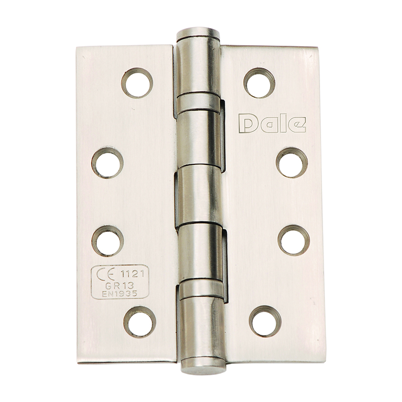 Fire Rated Butt Hinges 102mm CE13 – Polished Stainless Steel (Pair)
