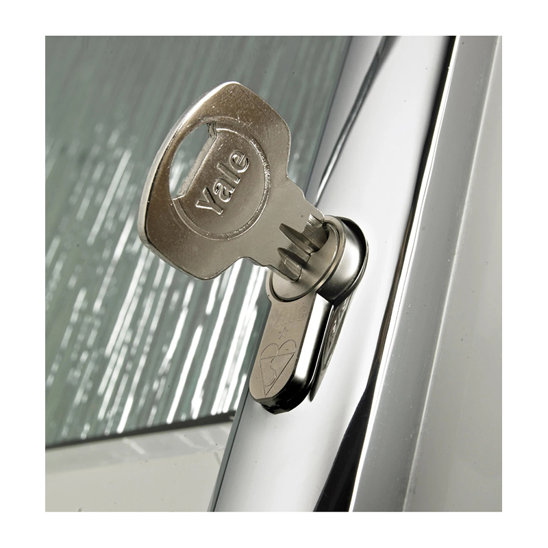 Yale 6-Pin 70mm Euro Double Cylinder KM Series 30/10/30 - Nickel Plated