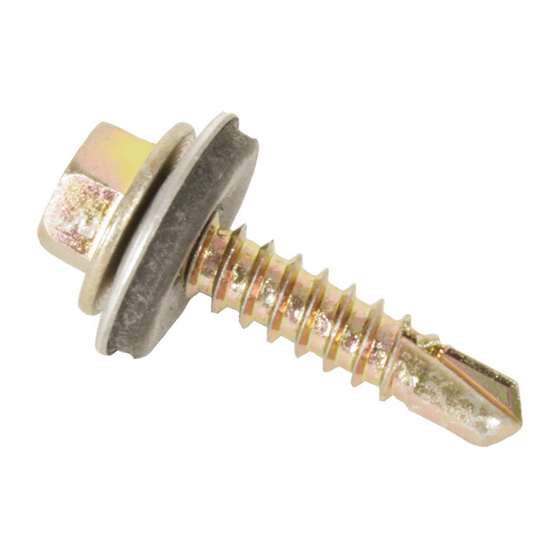 Tek Hex Head Screws 3Pt 25mm x 5.5mm with 16mm Washer(25 Pack)