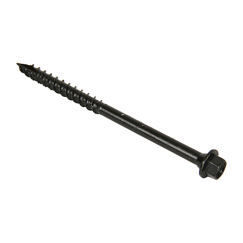 Timberfast Hex Head Screws 100mm – Black (Box 50)