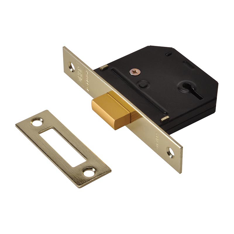 Union Essentials 3 Lever Mortice Deadlock 45mm Backset – Chrome