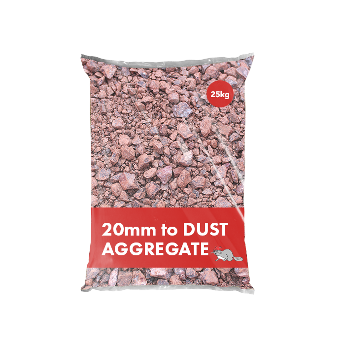 Aggregate 20mm To Dust (25kg Poly Bag)
