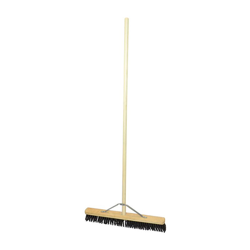 Faithfull Wooden Broom with Handle & Stay 600mm (24″) – PVC Bristles