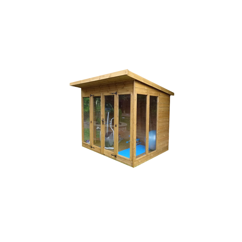 Treated T&G Sunningdale Summerhouse with Windows & Double Doors 3.05m x 1.83m (10' x 6')