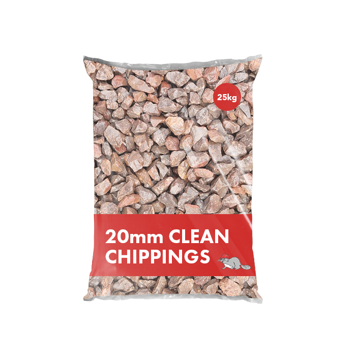 20mm Clean Chippings (25kg Poly Bag)
