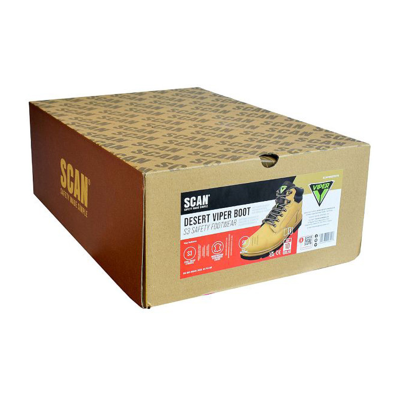 Scan Desert Viper S3 Safety Work Boots (Size 10)