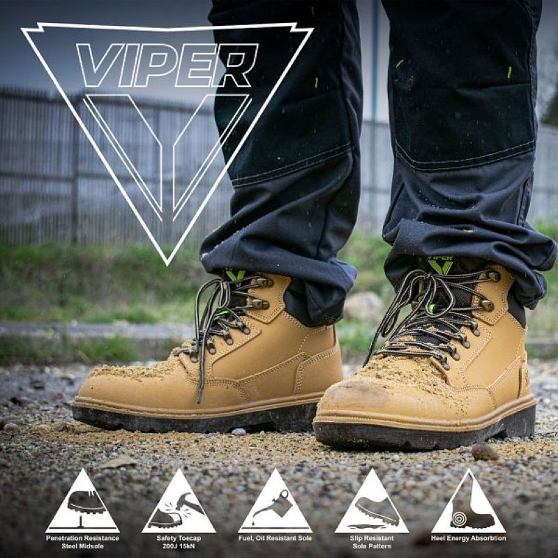 Scan Desert Viper S3 Safety Work Boots (Size 10)