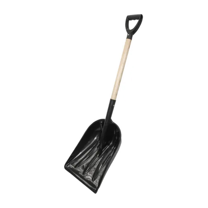 Faithfull Plastic Debris Shovel with Wooden Handle 1.2m (Blade: 360mm x 460mm)