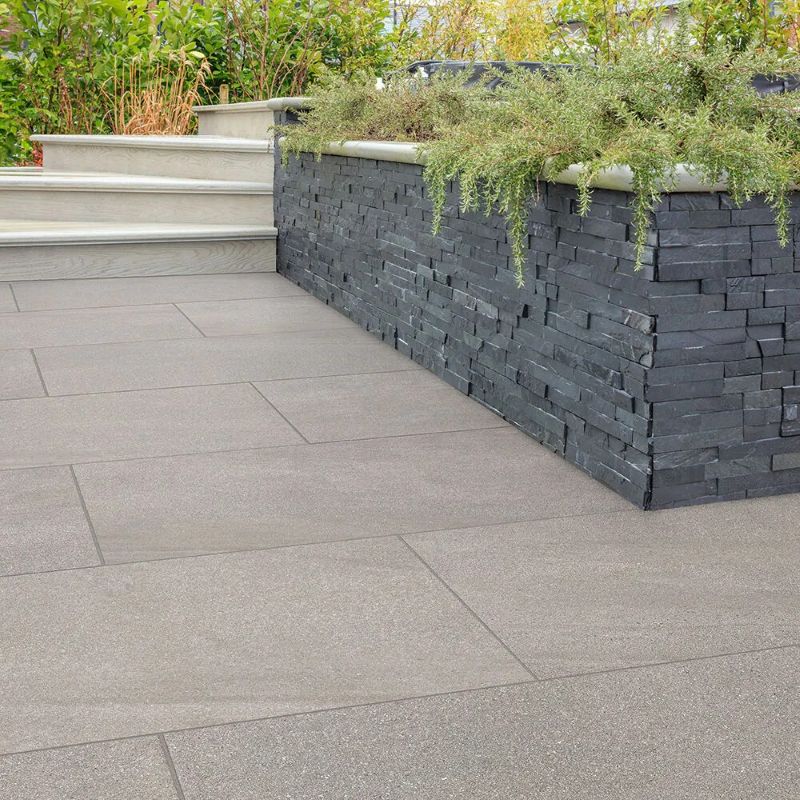Marshalls Anesso Porcelain Paving Slab - Medium Grey (600mm x 600mm)