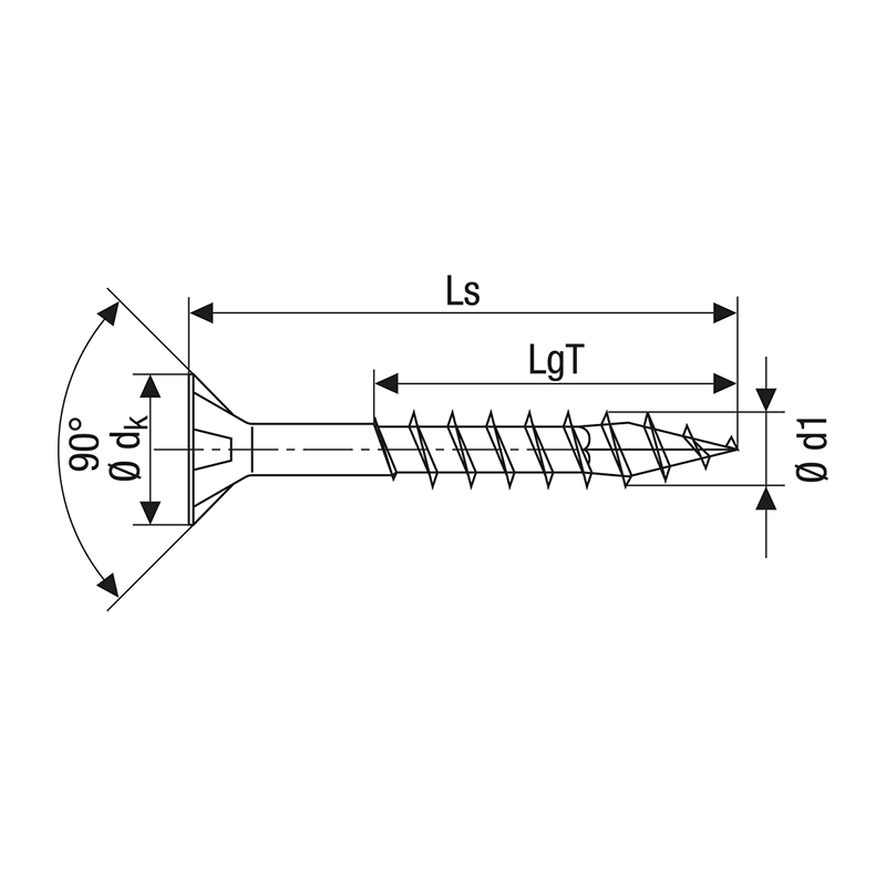 Spax WIROX Universal Countersunk T-Star Plus T20 Screws 4.5mm x 50mm (200 Pack)