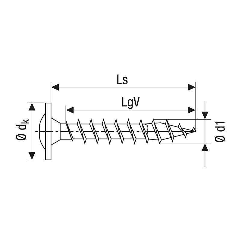 Spax WIROX Washer Head T-Star Plus T30 Screw 6mm x 60mm