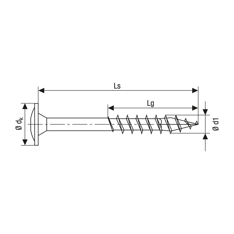 Spax WIROX Washer Head T-Star Plus T40 Screw 8mm x 240mm