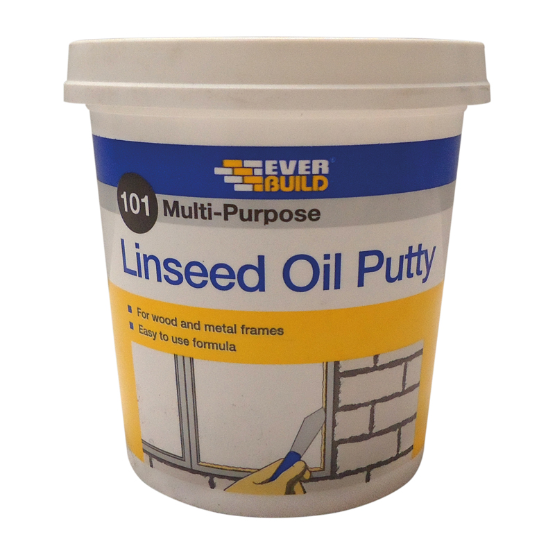 Everbuild Linseed Oil Putty 101 Multi-Purpose Natural 1kg