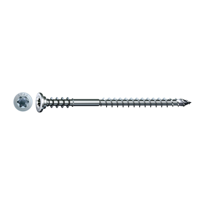 Spax WIROX Flat Head T-Star Plus T30 Adjusting Screws 6mm x 90mm (100 Pack)