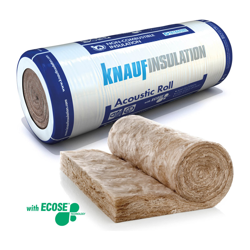 Knauf 25mm Acoustic Insulation Roll (4 x 600mm x 11.1m)