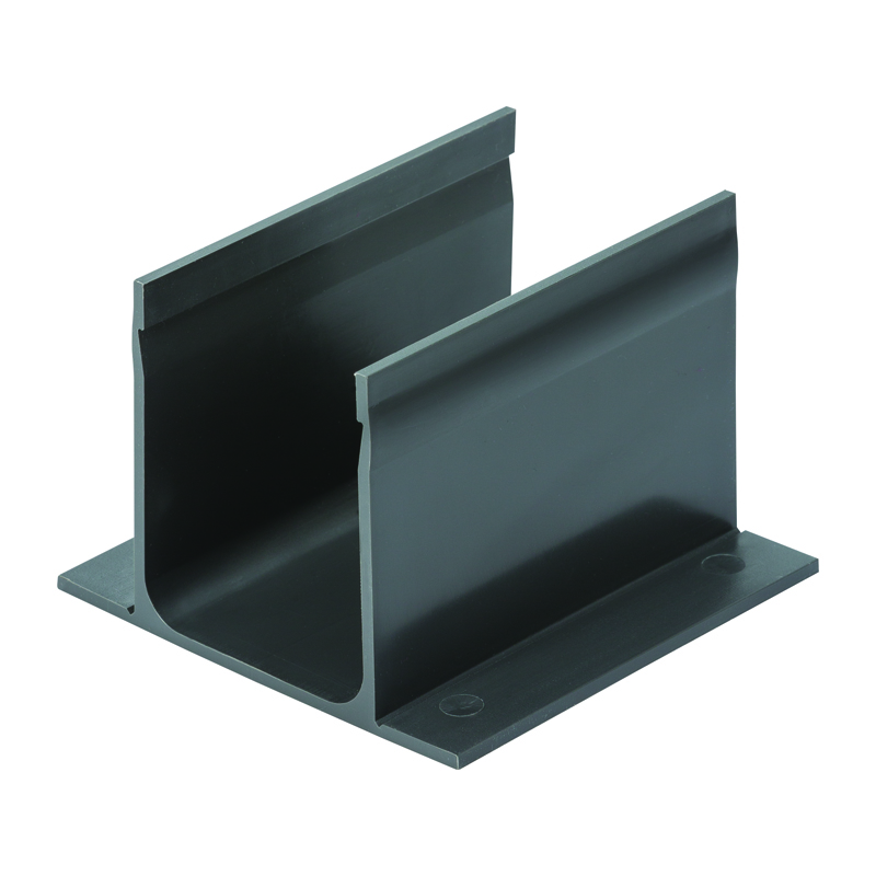 ACO Threshold Drain Slimline Bottom Connector – Black Plastic