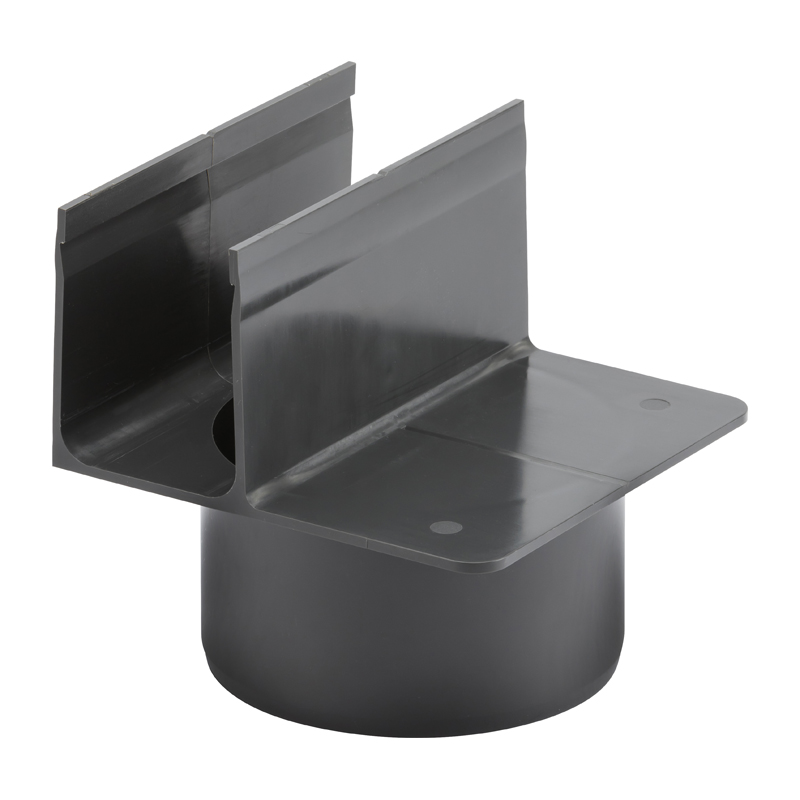 ACO Threshold Drain Slimline Bottom Outlet Connector 110mm – Black Plastic (Outlet  Diameter: 133mm)