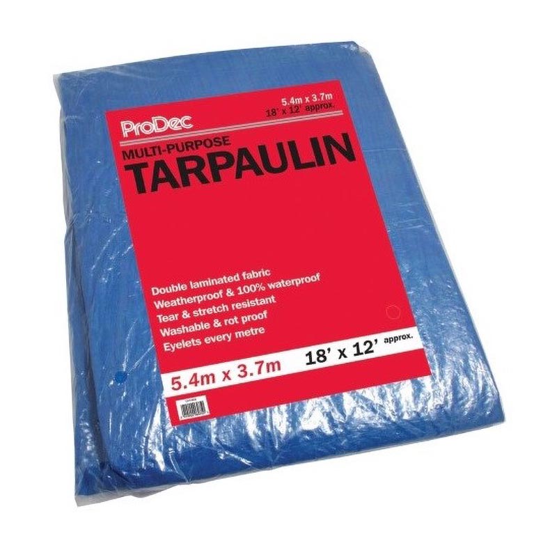 ProDec Multi-Purpose Tarpaulin – Blue (18′ x 12′)