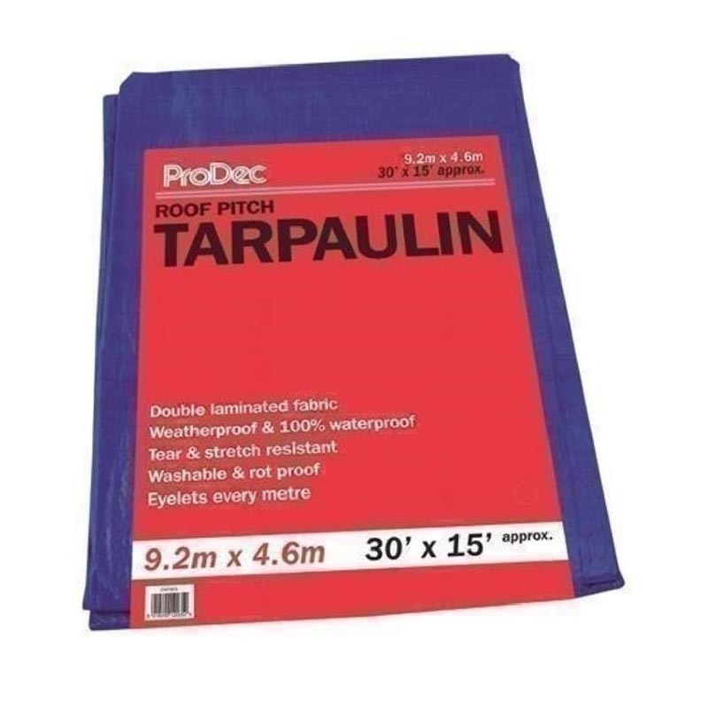ProDec Multi-Purpose Tarpaulin – Blue (30′ x 15′)