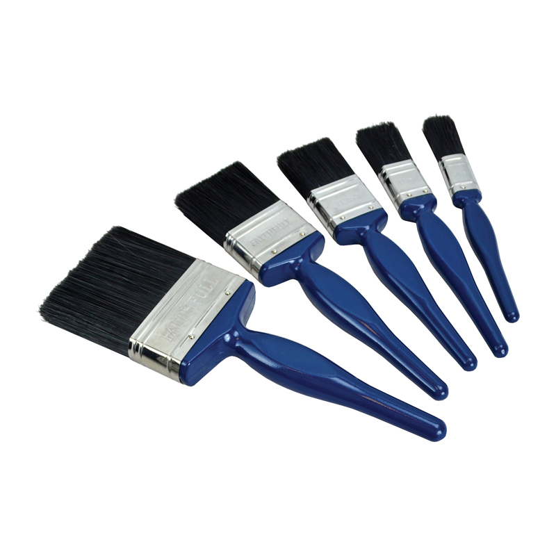 Faithfull Utility Paint Brush Set (5 Pack)