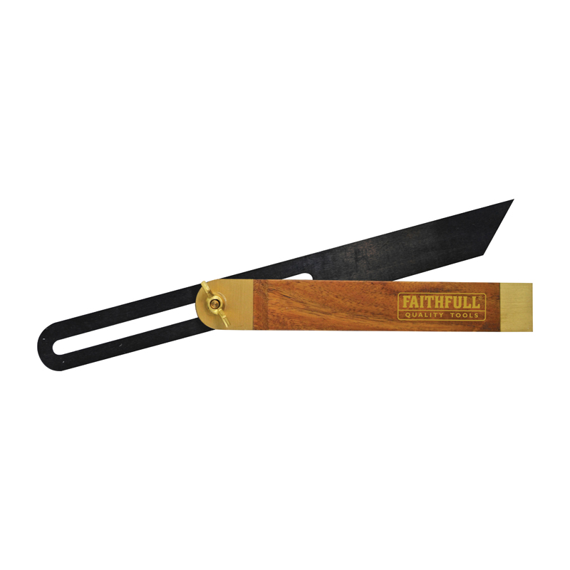 Faithfull Sliding Bevel – Hardwood & Brass 190mm (7.5″)