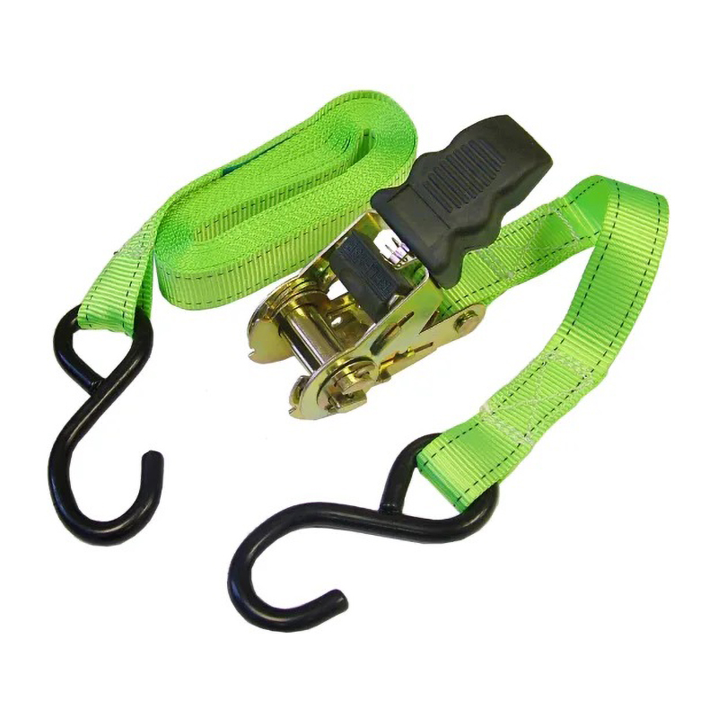 Faithfull Ratchet Tie-Down Straps with S-Hooks 5m x 25mm (2 Pack)