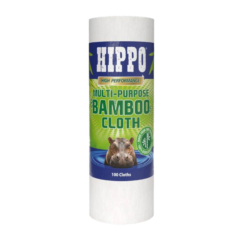 Hippo Multi-Purpose Bamboo Cloth 34cm x 24cm (100 Pack)