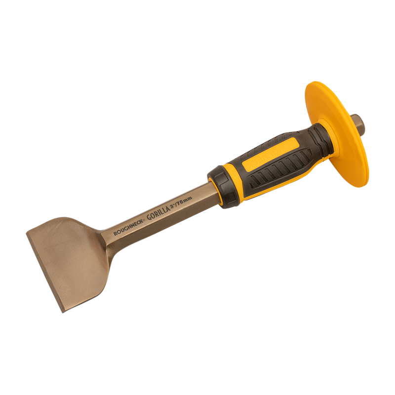 Roughneck Gorilla Brick Bolster with Non-Slip Hand Guard 279mm x 76mm (3″)