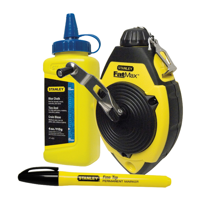 Stanley FatMax Chalk Line, Refill & Marker Set 30m