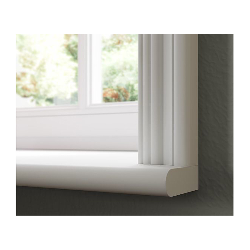 MDF Window Board - Rounded Edge 25mm x 244mm Primed (Sold Per Metre)