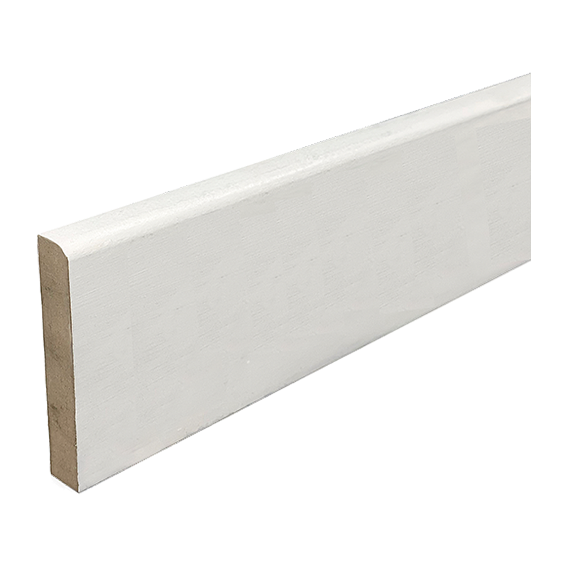MDF Skirting – Rounded One Edge 18mm x 94mm Primed (5.4m)