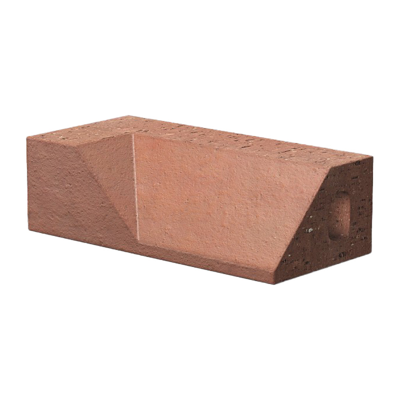 Ibstock Brick Plinth Internal Return Long 45&deg; Red PL4.2 – Left Hand 65mm
