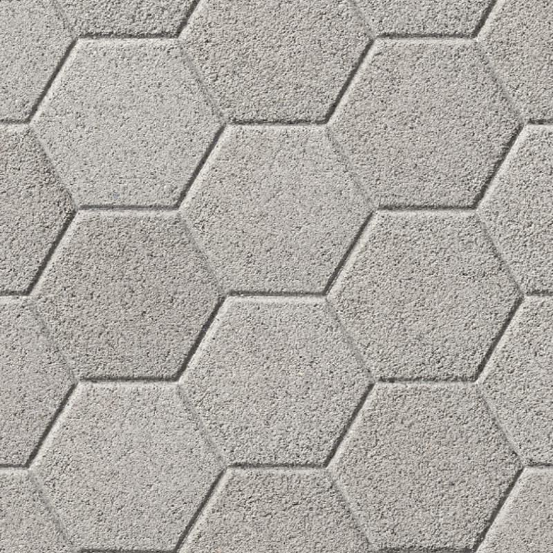 Kilsaran Hexo Concrete Block Paviors – Silver Granite (7.5m2 Pack)