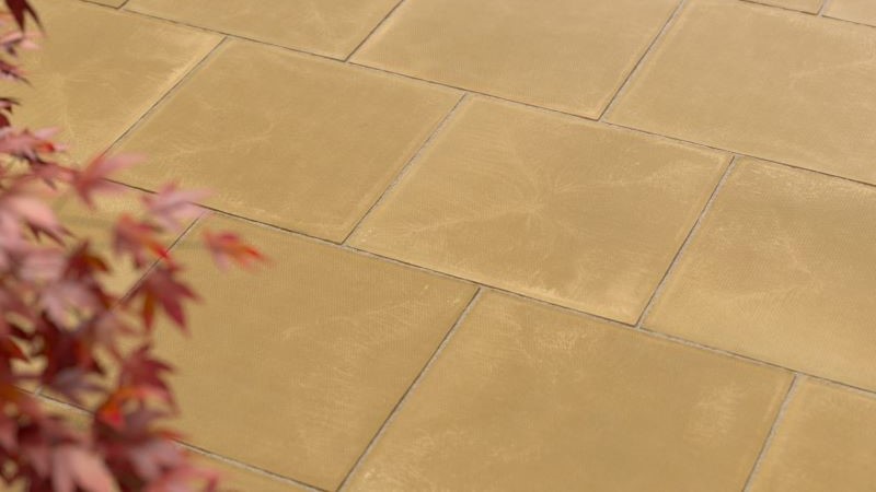 Stonemarket Stretton Stippled Utility Concrete Paving Slab - Buff (600mm x 600mm x 38mm)